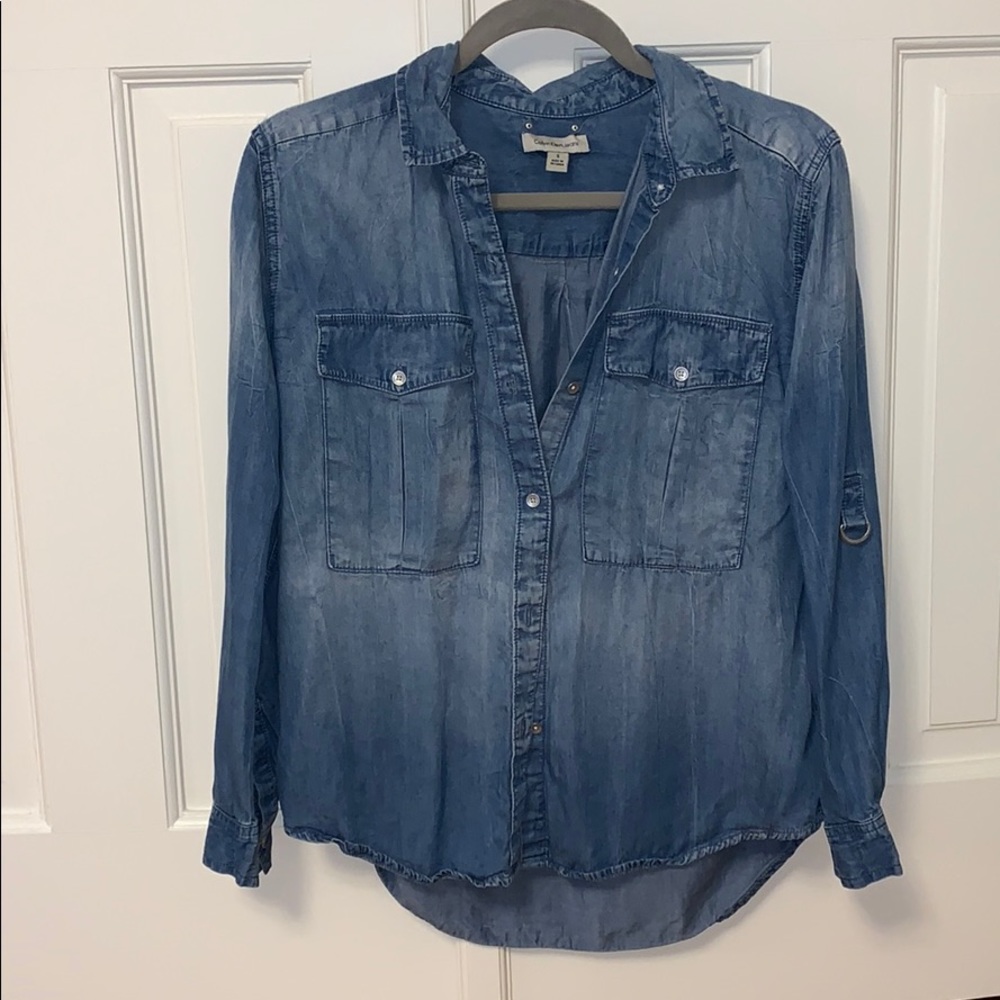 Calvin Klein Jeans Long Sleeve Button-Down